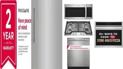 6 Piece Package Includes Refrigerator, Freezer, Cooktop, Wall Oven, Microwave And Dishwasher