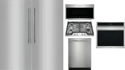 6 Piece Package Includes Refrigerator, Freezer, Cooktop, Wall Oven, Microwave And Dishwasher