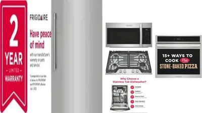 6 Piece Package Includes Refrigerator, Freezer, Cooktop, Wall Oven, Microwave And Dishwasher