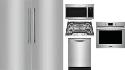 6 Piece Package Includes Refrigerator, Freezer, Cooktop, Wall Oven, Microwave And Dishwasher