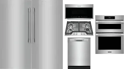 6 Piece Package Includes Refrigerator, Freezer, Cooktop, Wall Oven, Microwave And Dishwasher