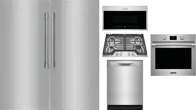 6 Piece Package Includes Refrigerator, Freezer, Cooktop, Wall Oven, Microwave And Dishwasher