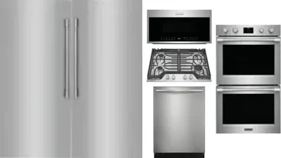 6 Piece Package Includes Refrigerator, Freezer, Cooktop, Wall Oven, Microwave And Dishwasher