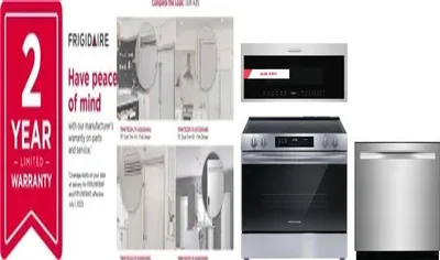 5 Piece Package Includes Refrigerator, Freezer, Range, Microwave And Dishwasher