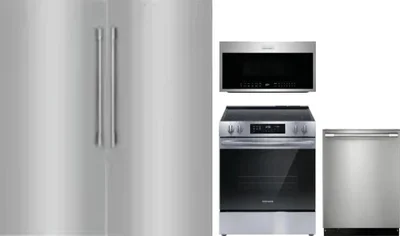 5 Piece Package Includes Refrigerator, Freezer, Range, Microwave And Dishwasher