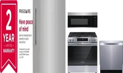 5 Piece Package Includes Refrigerator, Freezer, Range, Microwave And Dishwasher