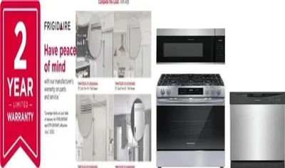 5 Piece Package Includes Refrigerator, Freezer, Range, Microwave And Dishwasher