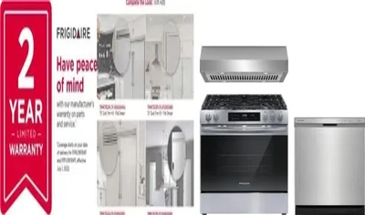 5 Piece Package Includes Refrigerator, Freezer, Range, Hood And Dishwasher