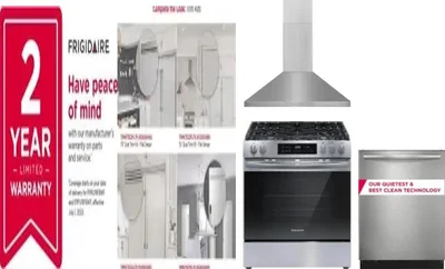 5 Piece Package Includes Refrigerator, Freezer, Range, Hood And Dishwasher