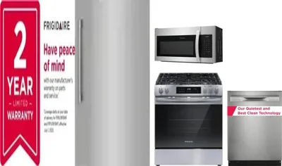 5 Piece Package Includes Refrigerator, Freezer, Range, Microwave And Dishwasher