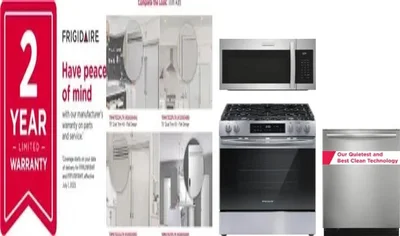 5 Piece Package Includes Refrigerator, Freezer, Range, Microwave And Dishwasher