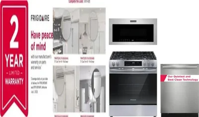 5 Piece Package Includes Refrigerator, Freezer, Range, Microwave And Dishwasher