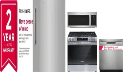 5 Piece Package Includes Refrigerator, Freezer, Range, Microwave And Dishwasher