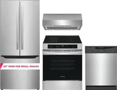 4 Piece Package Includes Refrigerator, Range, Hood And Dishwasher