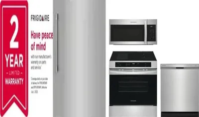 5 Piece Package Includes Refrigerator, Freezer, Range, Microwave And Dishwasher