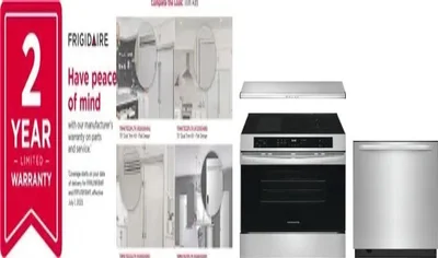 5 Piece Package Includes Refrigerator, Freezer, Range, Hood And Dishwasher