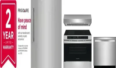5 Piece Package Includes Refrigerator, Freezer, Range, Hood And Dishwasher