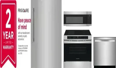 5 Piece Package Includes Refrigerator, Freezer, Range, Microwave And Dishwasher