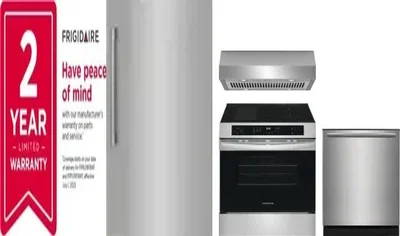 5 Piece Package Includes Refrigerator, Freezer, Range, Hood And Dishwasher