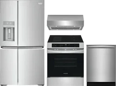 4 Piece Package Includes Refrigerator, Range, Hood And Dishwasher