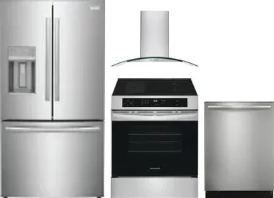 4 Piece Package Includes Refrigerator, Range, Hood And Dishwasher
