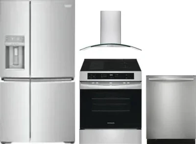 4 Piece Package Includes Refrigerator, Range, Hood And Dishwasher