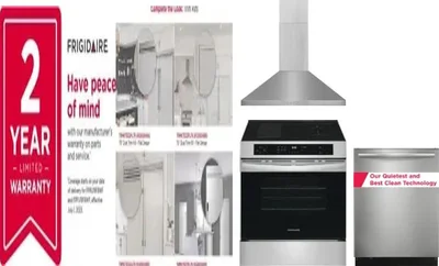 5 Piece Package Includes Refrigerator, Freezer, Range, Hood And Dishwasher