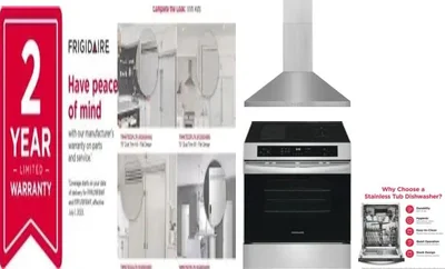 5 Piece Package Includes Refrigerator, Freezer, Range, Hood And Dishwasher