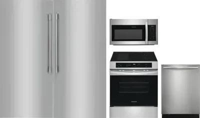 5 Piece Package Includes Refrigerator, Freezer, Range, Microwave And Dishwasher