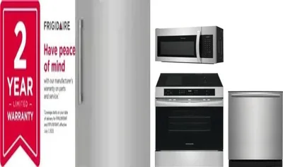 5 Piece Package Includes Refrigerator, Freezer, Range, Microwave And Dishwasher