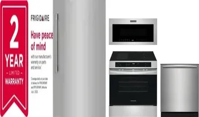 5 Piece Package Includes Refrigerator, Freezer, Range, Microwave And Dishwasher