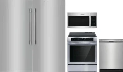 5 Piece Package Includes Refrigerator, Freezer, Range, Microwave And Dishwasher