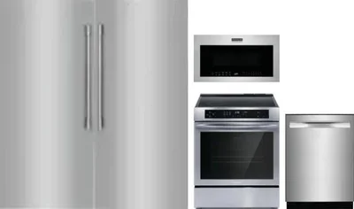 5 Piece Package Includes Refrigerator, Freezer, Range, Microwave And Dishwasher