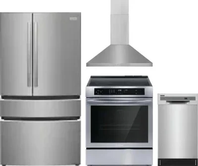 4 Piece Package Includes Refrigerator, Range, Hood And Dishwasher
