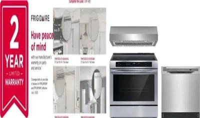 5 Piece Package Includes Refrigerator, Freezer, Range, Hood And Dishwasher