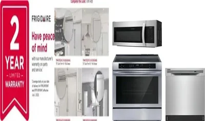 5 Piece Package Includes Refrigerator, Freezer, Range, Microwave And Dishwasher