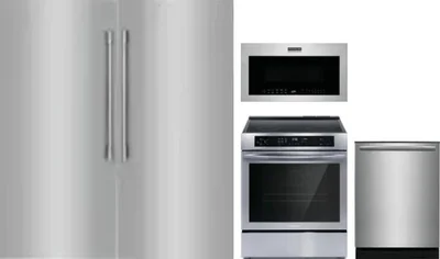 5 Piece Package Includes Refrigerator, Freezer, Range, Microwave And Dishwasher