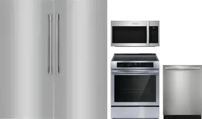 5 Piece Package Includes Refrigerator, Freezer, Range, Microwave And Dishwasher
