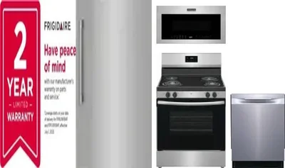 5 Piece Package Includes Refrigerator, Freezer, Range, Microwave And Dishwasher