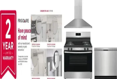 5 Piece Package Includes Refrigerator, Freezer, Range, Hood And Dishwasher