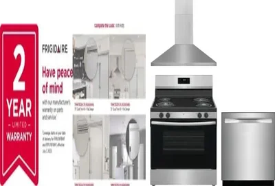 5 Piece Package Includes Refrigerator, Freezer, Range, Hood And Dishwasher
