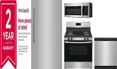 5 Piece Package Includes Refrigerator, Freezer, Range, Microwave And Dishwasher