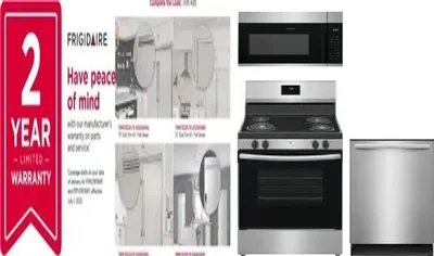 5 Piece Package Includes Refrigerator, Freezer, Range, Microwave And Dishwasher