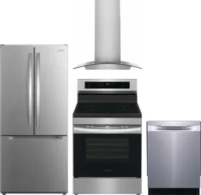 4 Piece Package Includes Refrigerator, Range, Hood And Dishwasher
