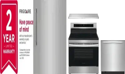 5 Piece Package Includes Refrigerator, Freezer, Range, Hood And Dishwasher