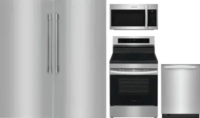 5 Piece Package Includes Refrigerator, Freezer, Range, Microwave And Dishwasher