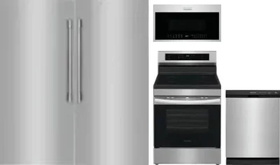 5 Piece Package Includes Refrigerator, Freezer, Range, Microwave And Dishwasher