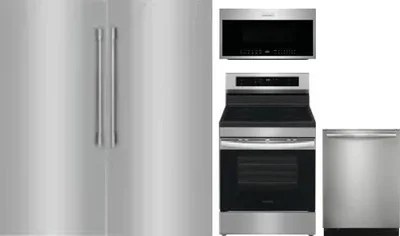 5 Piece Package Includes Refrigerator, Freezer, Range, Microwave And Dishwasher
