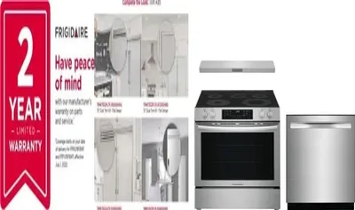 5 Piece Package Includes Refrigerator, Freezer, Range, Hood And Dishwasher