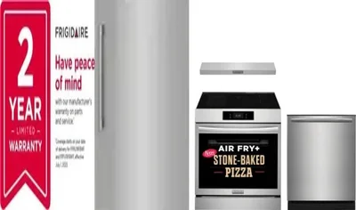 5 Piece Package Includes Refrigerator, Freezer, Range, Hood And Dishwasher